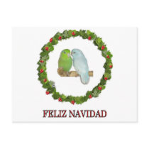 Parrotelt Feliz Navidad Postcard