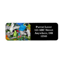 Parrots of the World Label