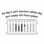 Part American Eskimo Dog Part Fence-Jumper Photo Sculptures