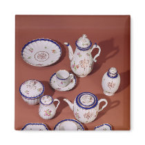 Part of a Worcester monogrammed tea service magnets