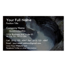 Part of falls inside mountain, Trummelbach, Switze Business Card