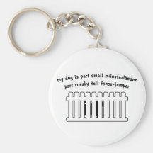 Part Small Munsterlander Part Fence-Jumper Key Chain