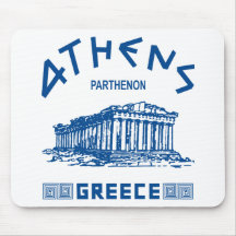 Parthenon - Athens - Greek (blue) Mousepad