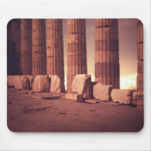 parthenon by a full moon mousepad 2