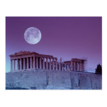 Parthenon crépusculaire cartes postales