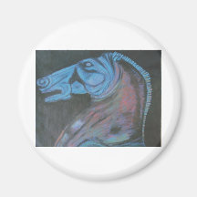 Parthenon Horse Head Fridge Magnet
