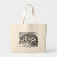 Parthenon in Athens Map Tote Bag
