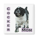 Parti Cocker Spaniel Mom 4 - Magnet