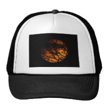 Partial Lunar Eclipse Silhouette Mesh Hats