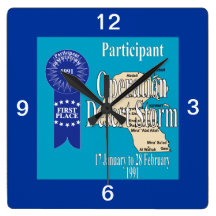Participant Operation Desert Storm 1991 Wallclocks