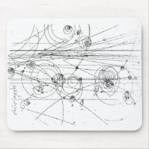 particle tracks mousepad
