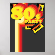 partie 80s poster