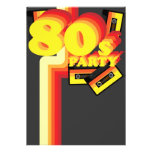 partie 80s invitations