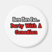 Partie avec un Canadien Aimant
