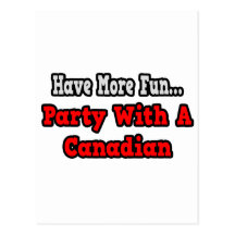 Partie avec un Canadien Cartes Postales