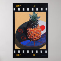 Partie d'ananas affiche