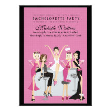 Partie de Bachelorette Cartons D'invitation Personnalisés