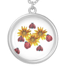 Partie de coccinelle collier personnalisé