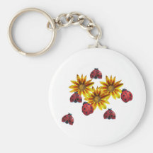 Partie de coccinelle porte-clé