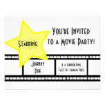 Partie de film invitation personnalisable