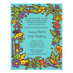 Partie de Hawaïen de Luau Invitations