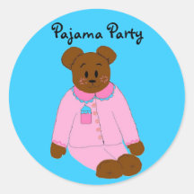 Partie de pyjama autocollants