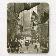 Partie de Wall Street, extrémité de WW1, 1918 Tapis De Souris