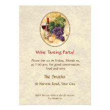 Partie d'échantillon de vin invitations