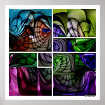 PARTIE du groupe 01B/622 de COULEUR Poster
