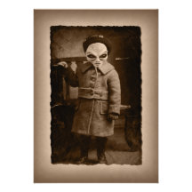 Partie étrangère vintage de Halloween d'enfant en  Faire-parts
