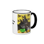 Partie féline de Halloween Mug À Café