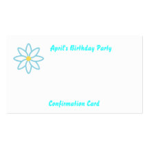 Partie-Personnaliser de l'anniversaire d'avril Cartes De Visite Professionnelles