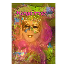 Partie vénitienne de "mardi gras" de masque de mas invitations