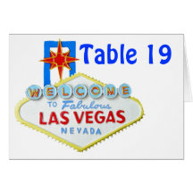 Parties de Las Vegas assignées les cartes de place