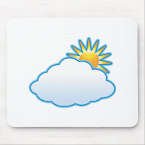 partly cloudy mousepads