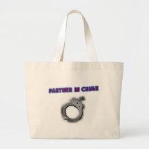Partner In Crime Left Handcuff Canvas Bags