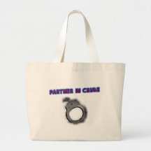 Partner In Crime Right Handcuff Canvas Bags