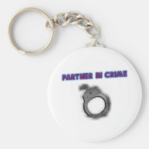 Partner In Crime Right Handcuff Keychain