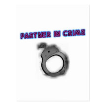 Partner In Crime Right Handcuff Post Card
