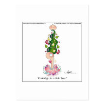 PARTRIDGE IN A HAIR TREE Postcard