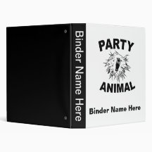 Party Animal. A Fun Design for Fun People. Binder