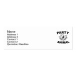 Party Animal. A Fun Design for Fun People. Business Cards