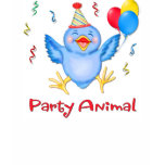 Party Animal Bluebird t-shirts