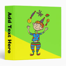 Party Animal Boy 3 Ring Binder