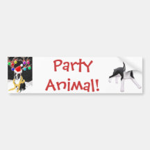 Party Animal Christmas Bumper Sticker