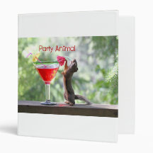 Party Animal Squirrel Binders