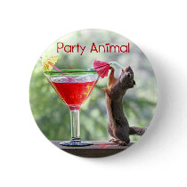 Party Animal Squirrel Pins