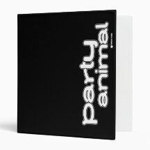 Party Animal Vinyl Binders