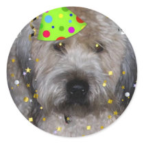Party Animal Wheaton Terrier Sticker