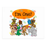 Party Animals 1st Birthday Tshirts and Gifts Post Card
